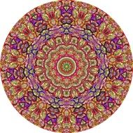 Metallic Mandala Circle Texture