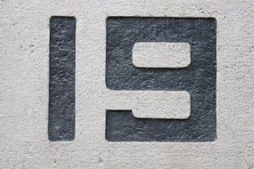 Numbers Texture Contrast