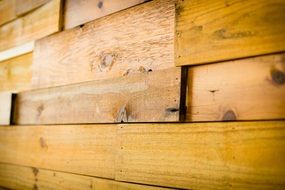 wooden boards on the wall