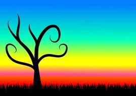 abstract image of sunrise