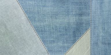 colorful denim fabric as background