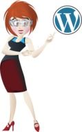 Wordpress Business Woman Red