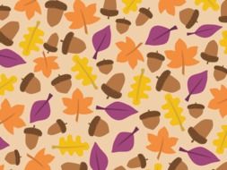 Acorn Autumn Background Boxes