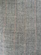 Sewed gray fabric with patterns