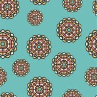 background with abstract graphic flowers