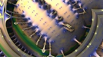 Background Fractal Render Bright