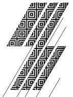 diagonal with an abstract pattern