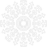 ornamental mandala flower
