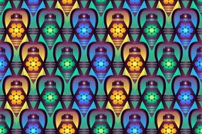 Pattern Background Bright Blue