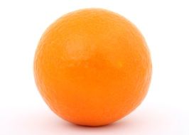 isolated orange fruit