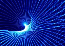 blue light waves as background