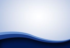 Wave Design Blue Background