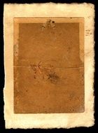 brown paper on blank background