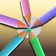 Colored Pencils Paint Color