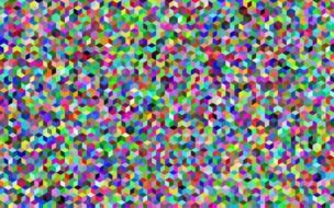 rainbow cluster of points