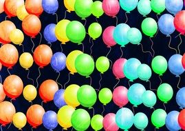 background of colorful balloons