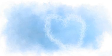 heart from a cloud in the sky