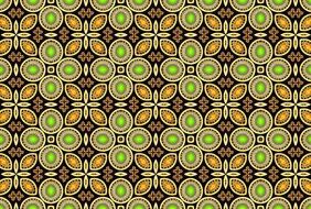 background with symmetric brown green pattern