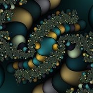 background with abstract fractal figures
