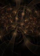 fractal background with bubbles
