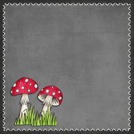 Kids Fairytale Background Grey