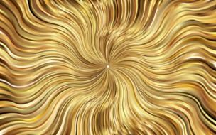 a whirlwind of golden waves