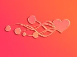 Hearts Gradient Love Glowing