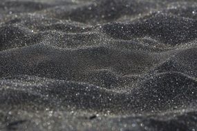 Macro Sand Black Blurred Blur