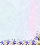 abstract pastel background with floral frame