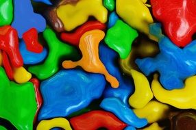 background of colored plasticine