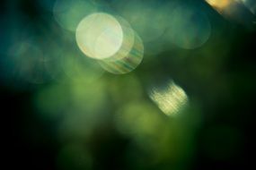 green light with bokeh effect