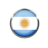 Argentina Flag Circle Nation