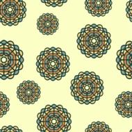 ornamental retro floral pattern