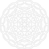 ornamental mystical mandala flower