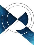 blue and white geometric background