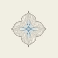 guilloche on the white background