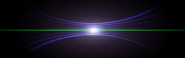 banner with light in the dark