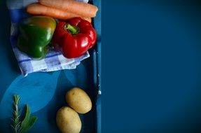 vegetables prepared for cooking