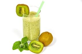 Kiwi Coctail Kefir Fruit Kiwi