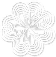 decorative rosette on a white background