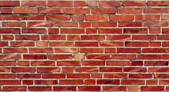 structure of red brick wall