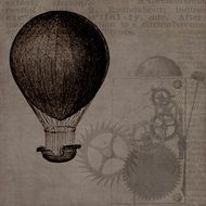 Vintage Steampunk Hot Air Balloon