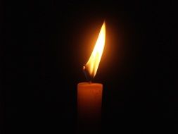 fire candles on a black background