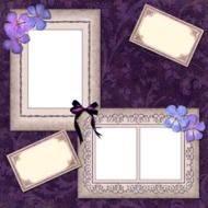 Clipart of vintage photo frames for scrapbooking