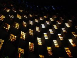 stained glass windows on the baptist cathedral wall