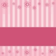Background Flowers Pink Line