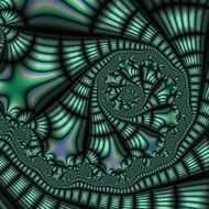 3d fractal green background