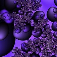 background with purple bubbles