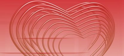 Heart Rings Love Red Pattern