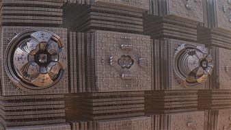 Background Vault Render 3D